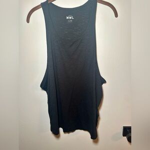Madewell long black racerback tank Size XXL
